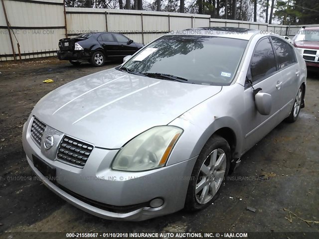 1N4BA41E76C812657 - 2006 NISSAN MAXIMA SE/SL SILVER photo 2