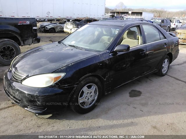 4T1BE32K73U220044 - 2003 TOYOTA CAMRY LE/XLE/SE BLACK photo 2