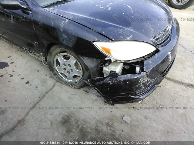 4T1BE32K73U220044 - 2003 TOYOTA CAMRY LE/XLE/SE BLACK photo 6