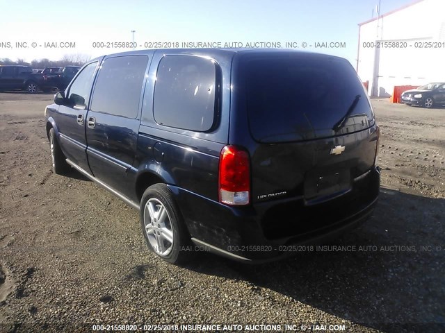 1GNDV03L85D282436 - 2005 CHEVROLET UPLANDER Dark Blue photo 3