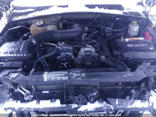 1J4GL48KX5W631579 - 2005 JEEP LIBERTY SPORT Gümüş foto 10