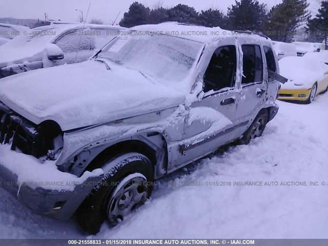 1J4GL48KX5W631579 - 2005 JEEP LIBERTY SPORT Gümüş foto 6