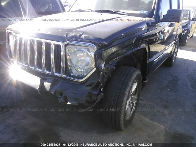 1J8GP58K69W512460 - 2009 JEEP LIBERTY LIMITED BLACK photo 6