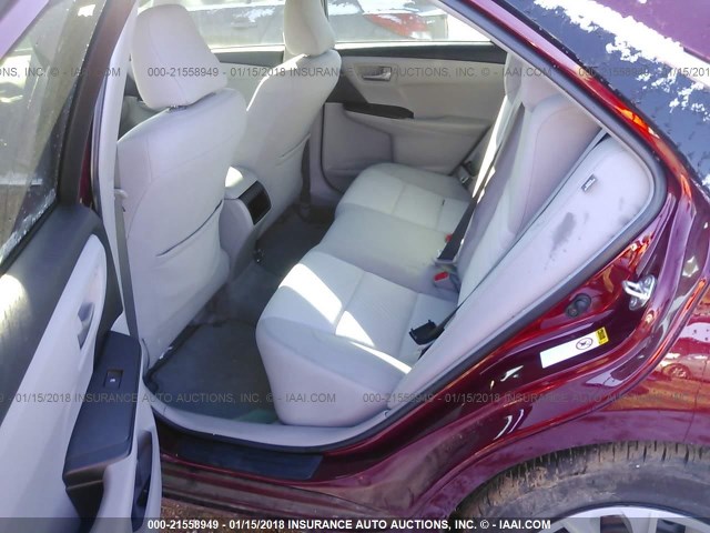 4T1BF1FK7HU813499 - 2017 TOYOTA CAMRY LE/XLE/SE/XSE წითელი ფოტო 8