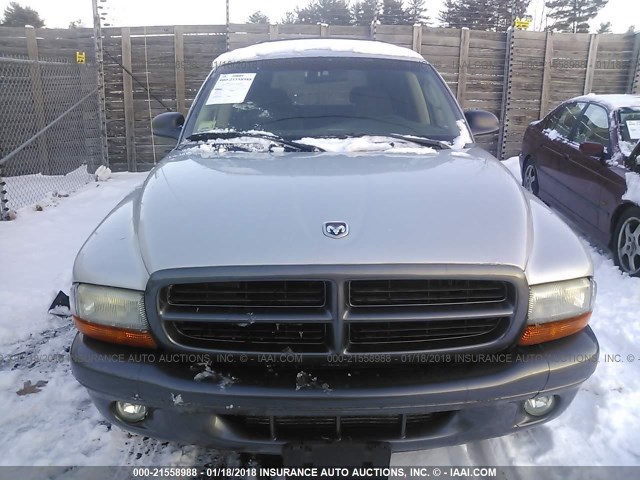 1B4HS38N72F145726 - 2002 DODGE DURANGO SPORT/SXT SILVER photo 6