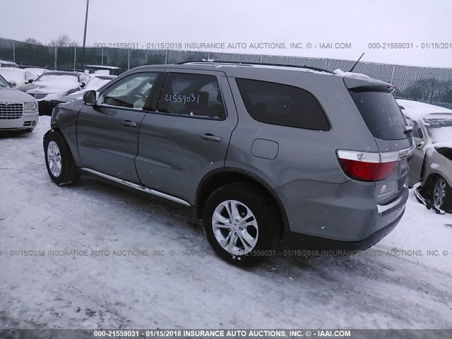 1D4RD4GG7BC633833 - 2011 DODGE DURANGO CREW GRAY photo 3