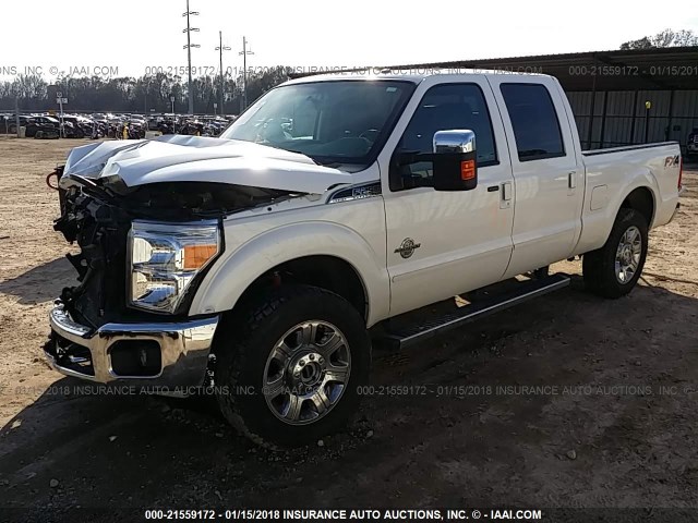 1FT7W2BT1GED36026 - 2016 FORD F250 SUPER DUTY WHITE photo 2