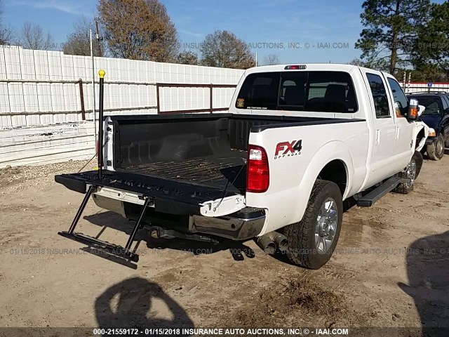 1FT7W2BT1GED36026 - 2016 FORD F250 SUPER DUTY WHITE photo 4