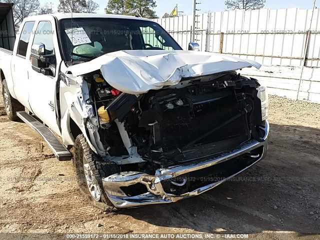 1FT7W2BT1GED36026 - 2016 FORD F250 SUPER DUTY WHITE photo 6