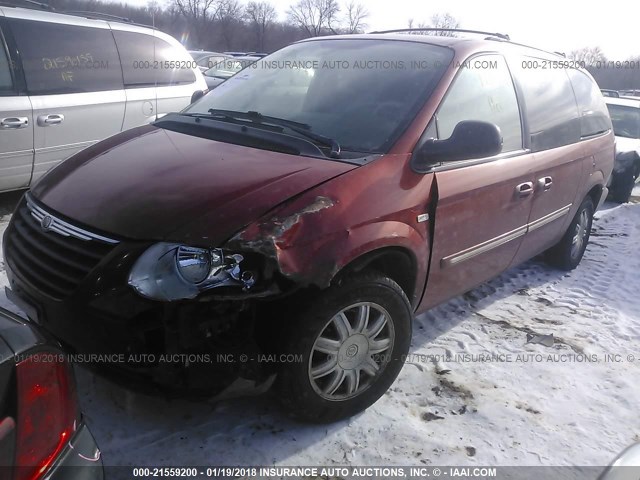 2A4GP54L76R702157 - 2006 CHRYSLER TOWN & COUNTRY TOURING ORANGE photo 2