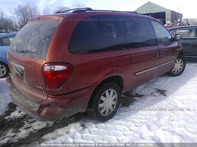 2A4GP54L76R702157 - 2006 CHRYSLER TOWN & COUNTRY TOURING ORANGE photo 4