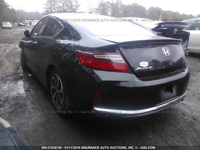 1HGCT1B36GA003119 - 2016 HONDA Accord LX-S BLACK photo 3