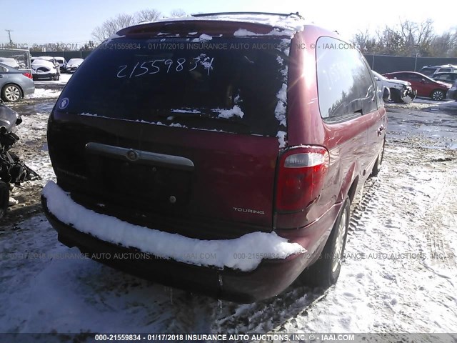 2C4GP54L35R359366 - 2005 CHRYSLER TOWN & COUNTRY TOURING RED photo 4