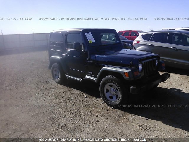 1J4F449S66P785869 - 2006 JEEP WRANGLER / TJ SPORT BLUE photo 1