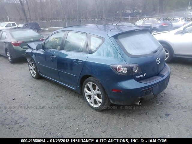 JM1BK344971641556 - 2007 MAZDA 3 HATCHBACK BLUE photo 3