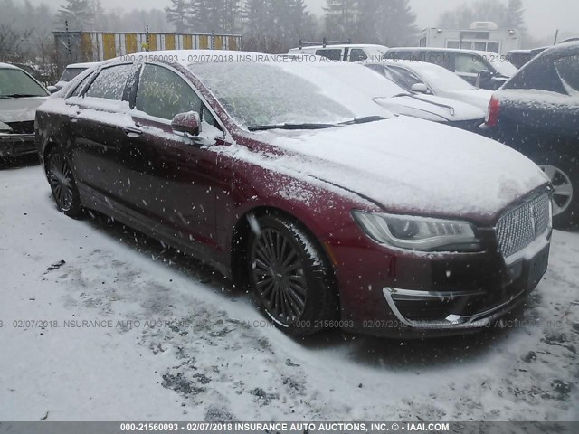 3LN6L5F96HR662130 - 2017 LINCOLN MKZ RESERVE წითელი ფოტო 1