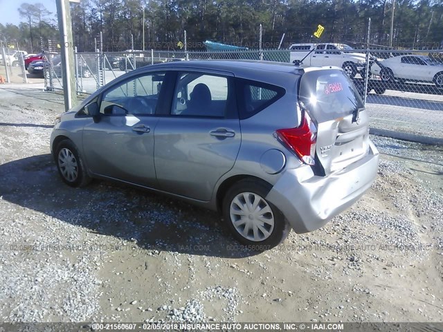 3N1CE2CP6FL408648 - 2015 NISSAN VERSA NOTE S/S PLUS/SV/SL/SR SILVER photo 3