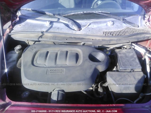 3GNCA13B39S587059 - 2009 CHEVROLET HHR LS RED photo 10
