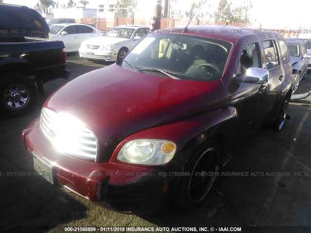 3GNCA13B39S587059 - 2009 CHEVROLET HHR LS RED photo 2