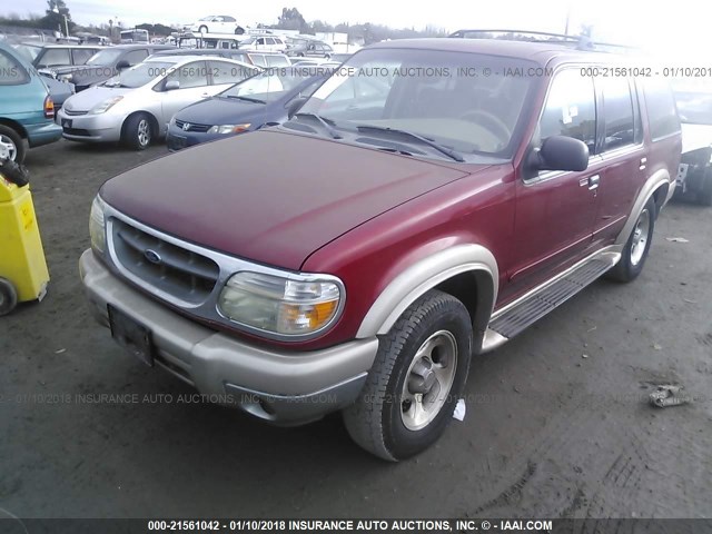 1FMZU74EXYZB80973 - 2000 FORD EXPLORER EDDIE BAUER RED photo 2