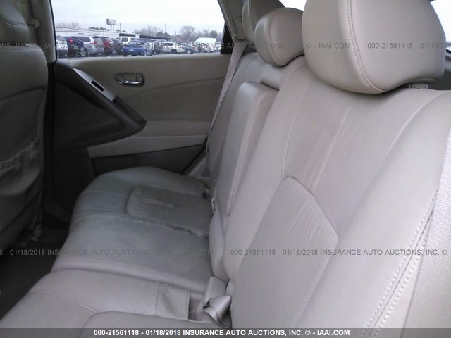 JN8AZ1MU4AW005833 - 2010 NISSAN MURANO S/SL/LE WHITE photo 8