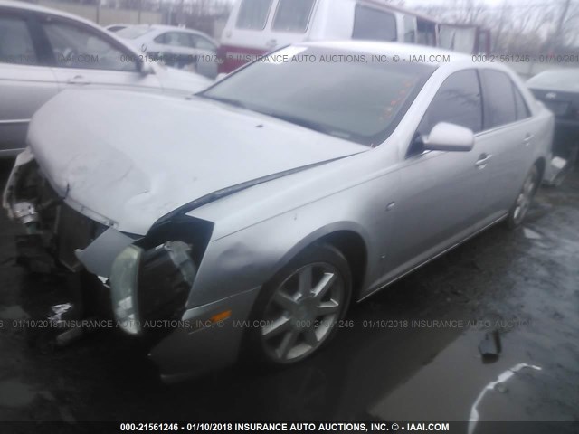 1G6DW677960203843 - 2006 CADILLAC STS SILVER photo 2