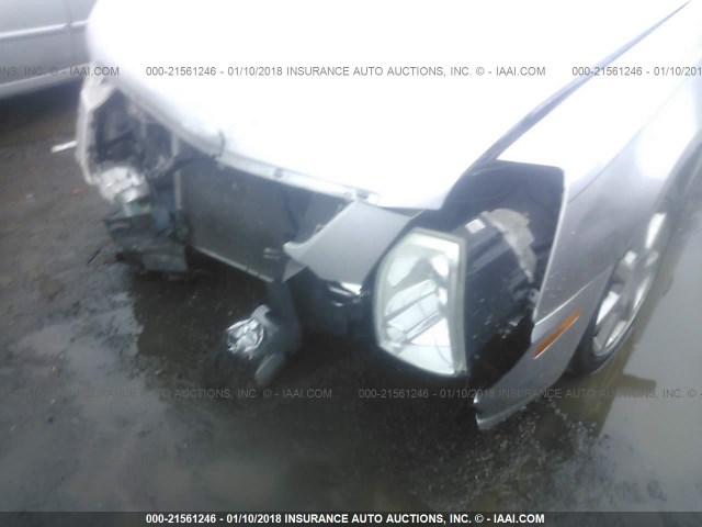 1G6DW677960203843 - 2006 CADILLAC STS SILVER photo 6