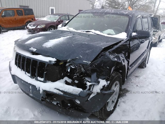 1J8HR48P77C629855 - 2007 JEEP GRAND CHEROKEE LAREDO/COLUMBIA/FREEDOM Dark Blue photo 2