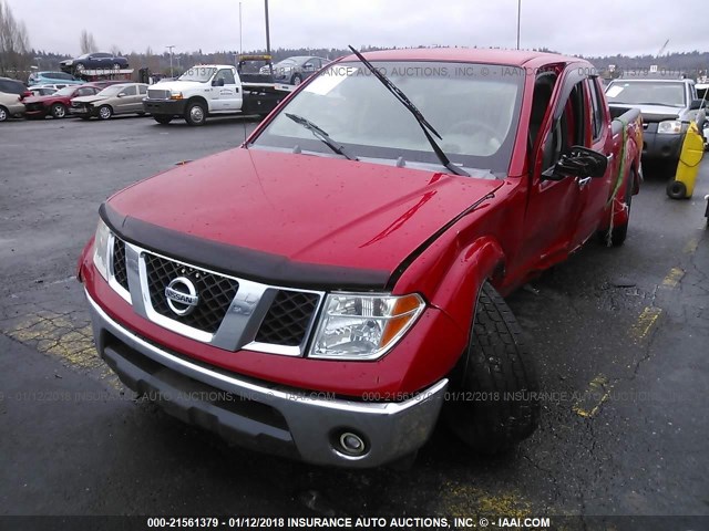 1N6AD09W87C411216 - 2007 NISSAN FRONTIER CREW CAB LE/SE/OFF ROAD RED photo 2