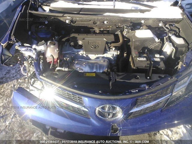 2T3DFREV3FW264004 - 2015 TOYOTA RAV4 LIMITED BLUE photo 10