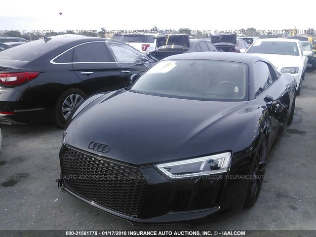 WUAEAAFX8H7901183 - 2017 AUDI R8 5.2 QUATTRO BLACK photo 2