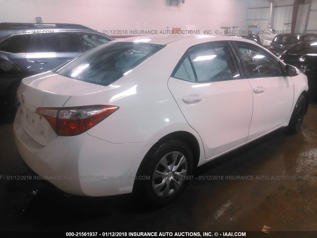 5YFBURHE2EP159441 - 2014 TOYOTA COROLLA L/LE/LE PLS/PRM/S/S PLS WHITE photo 4