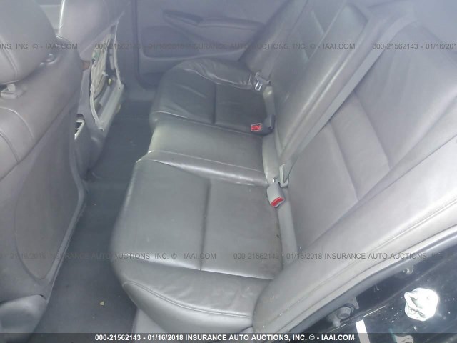 2HGFA16958H525972 - 2008 HONDA CIVIC EXL BLACK photo 8