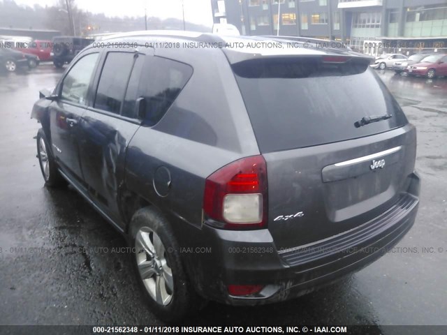 1C4NJDBB0ED879721 - 2014 JEEP COMPASS SPORT GRAY photo 3