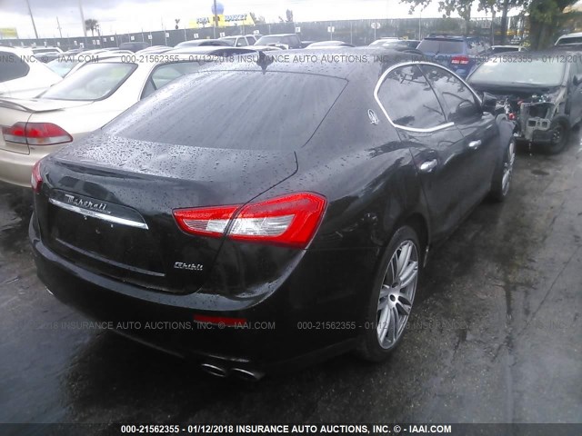 ZAM57XSL5H1206059 - 2017 MASERATI GHIBLI BLACK photo 4