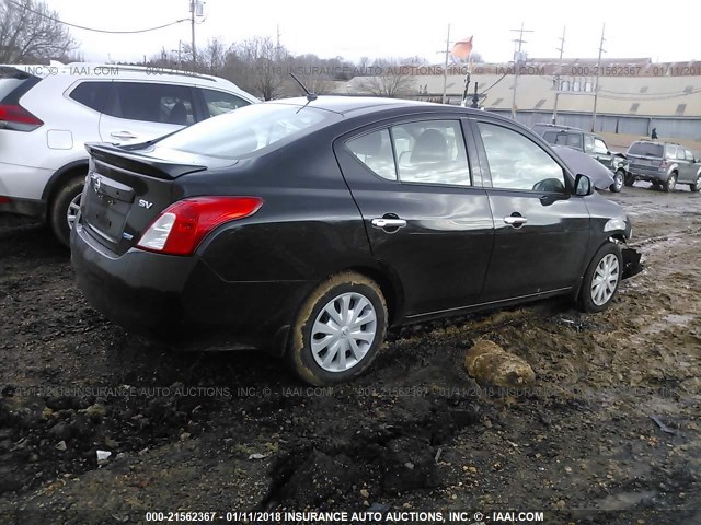 3N1CN7AP9EK452325 - 2014 NISSAN VERSA S/S PLUS/SV/SL BLACK photo 4