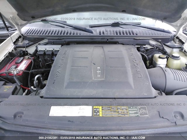 5LMFU28536LJ20952 - 2006 LINCOLN NAVIGATOR CREAM photo 10