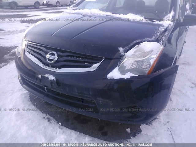 3N1AB6AP2AL700039 - 2010 NISSAN SENTRA 2.0/2.0S/SR/2.0SL BLACK photo 6