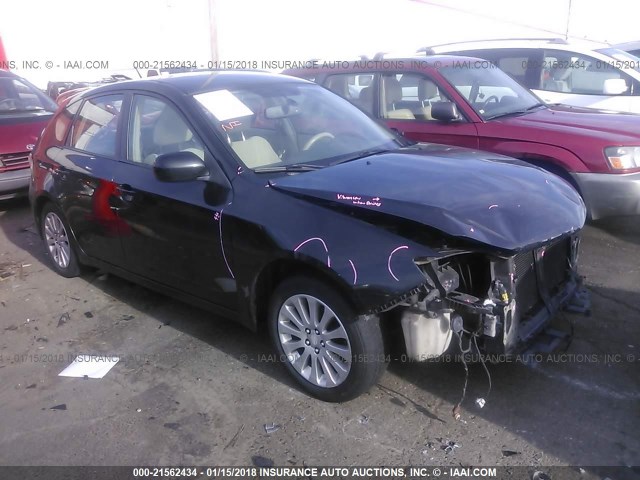 JF1GH61688H803364 - 2008 SUBARU IMPREZA 2.5I BLACK photo 1