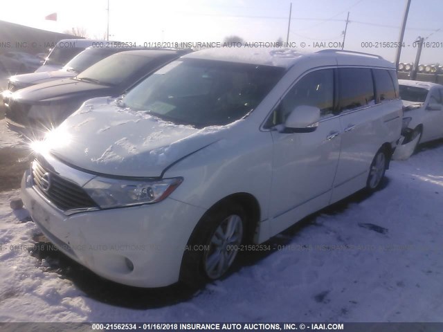 JN8AE2KP8B9002089 - 2011 NISSAN QUEST S/SV/SL/LE WHITE photo 2