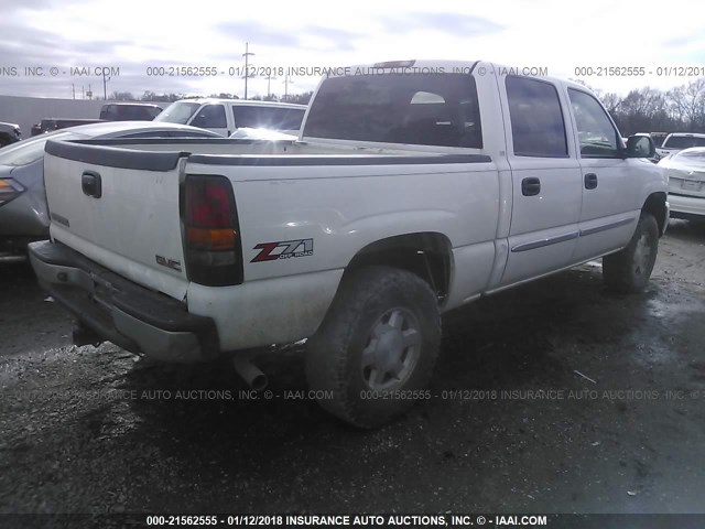 2GTEK13Z261317517 - 2006 GMC NEW SIERRA K1500 WHITE photo 4