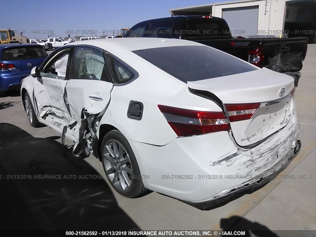 4T1BK1EB3EU110278 - 2014 TOYOTA AVALON PREMIUM/TOURING/LIMITED WHITE photo 3