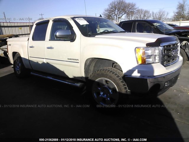 3GTP2WE34BG247499 - 2011 GMC SIERRA K1500 SLT WHITE photo 1