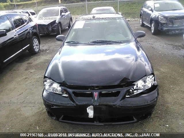 1G2NV12E44M615479 - 2004 PONTIAC GRAND AM GT1 BLACK photo 6