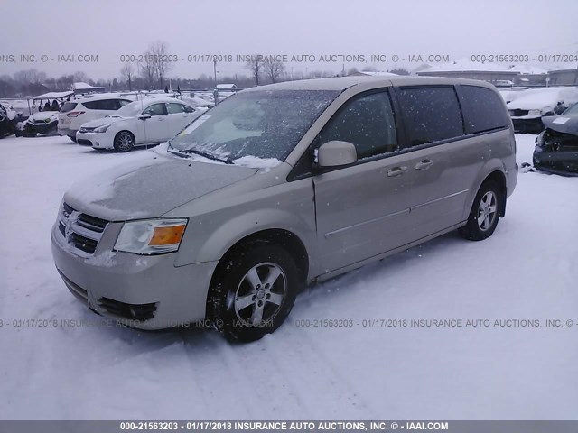 2D8HN54P18R147083 - 2008 DODGE GRAND CARAVAN SXT GOLD photo 2