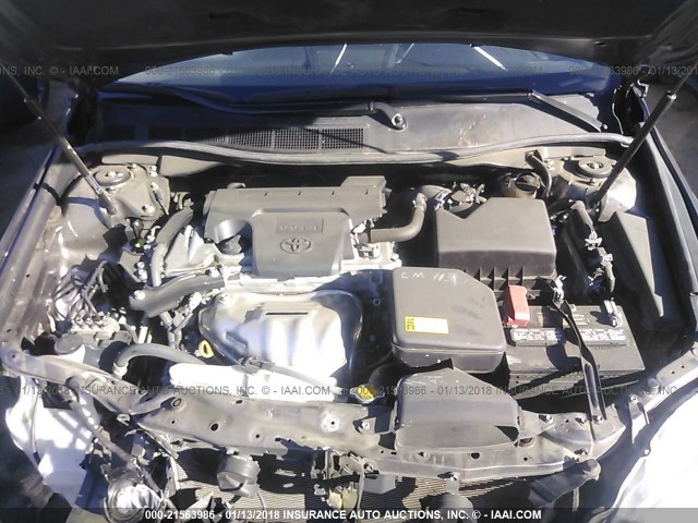 4T4BF1FKXFR477740 - 2015 TOYOTA CAMRY LE/XLE/SE/XSE GRAY photo 10