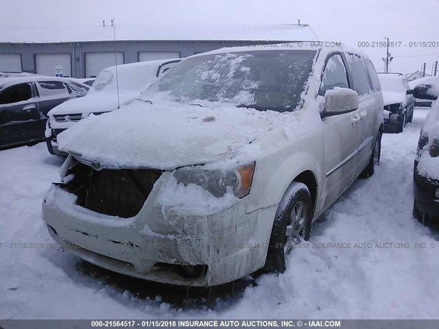 2A4RR5D12AR278994 - 2010 CHRYSLER TOWN & COUNTRY TOURING WHITE photo 2