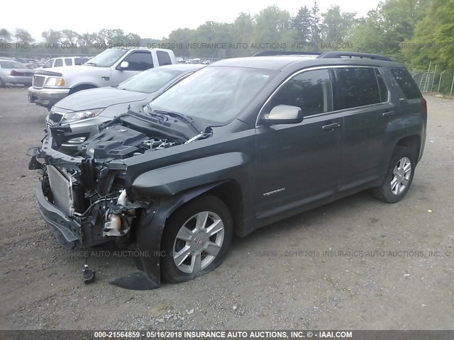 2GKFLSE32D6134154 - 2013 GMC TERRAIN SLE GRAY photo 2