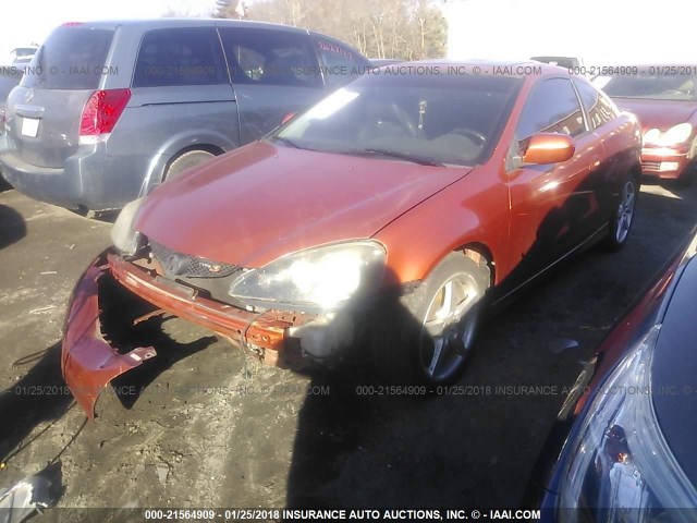 JH4DC530X6S016378 - 2006 ACURA RSX TYPE-S ORANGE photo 2