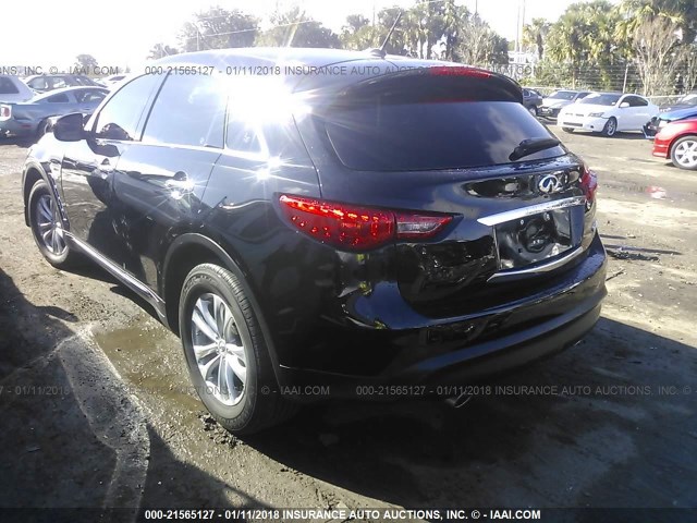 JN8CS1MU2HM141641 - 2017 INFINITI QX70 BLACK photo 3